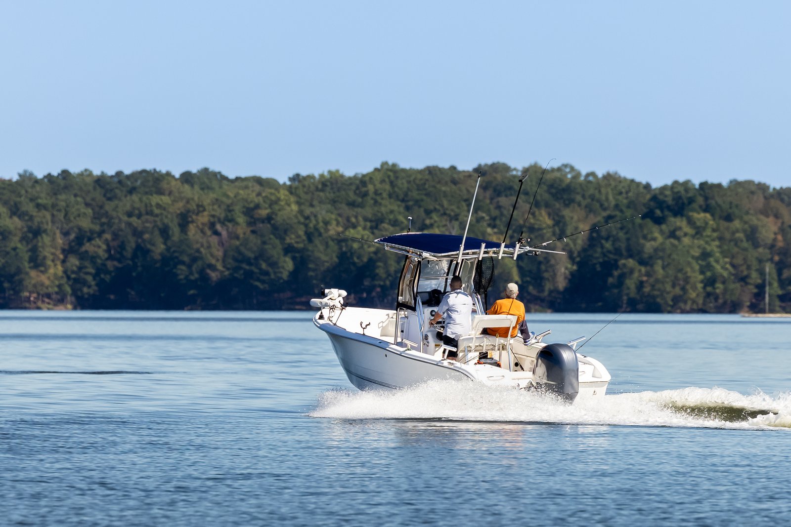 Boat insurance in Kingsland, GA — boat on the coastal Camden County waterway covered by Barlow Insurance Agency